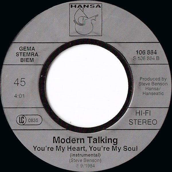 Modern Talking – You're My Heart, You're My Soul (Single) – Bild 4