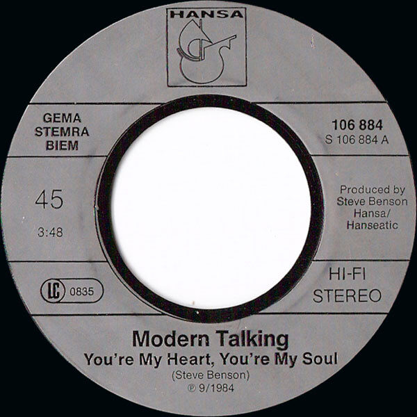 Modern Talking – You're My Heart, You're My Soul (Single) – Bild 3