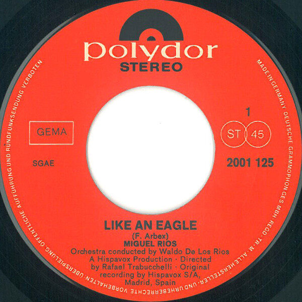 Miguel Rios* – Like An Eagle (Single) – Bild 3