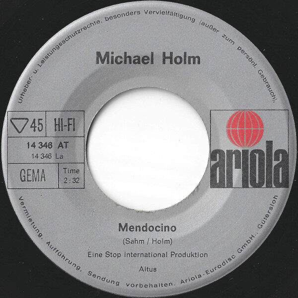 Michael Holm – Mendocino (Single) – Bild 3
