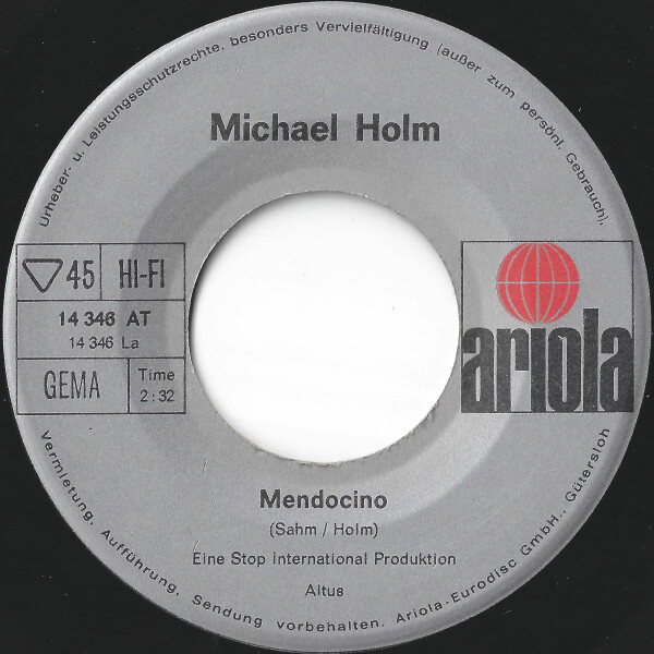 Michael Holm – Mendocino (Single) – Bild 3