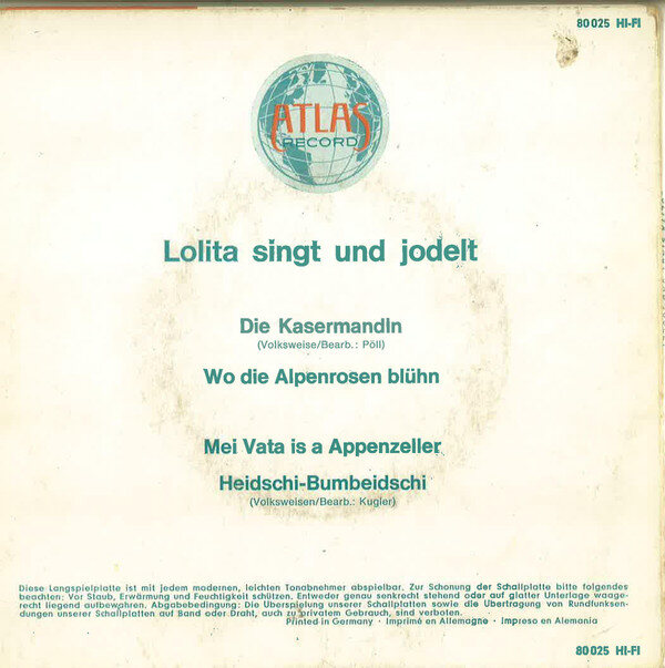 Lolita (3) – Lolita Singt Und Jodelt (EP) – Bild 2
