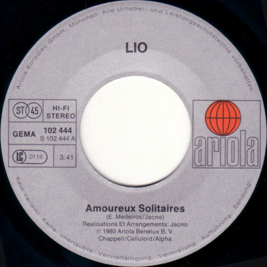 Lio – Amoureux Solitaires (Dis Moi Que Tu M'aimes) (Single) – Bild 3