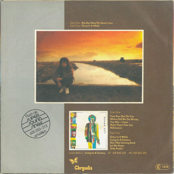 Leo Sayer – Bye Bye Now My Sweet Love (7") – Bild 2