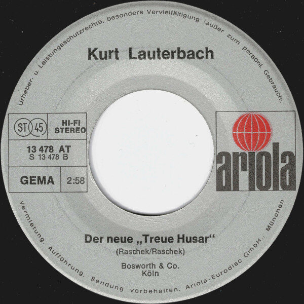Kurt Lauterbach – Denn Da Erschuf Der Liebe Gott Die Mädchen Aus Dem Kohlenpott (Single) – Bild 4