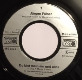 Jürgen Fölser – Du Bist Mein Ein Und Alles (Single) – Bild 3