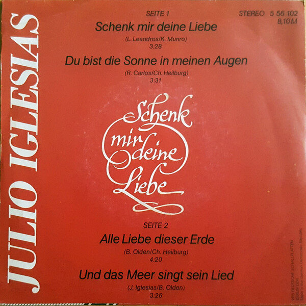 Julio Iglesias – Schenk Mir Deine Liebe (EP) – Bild 2