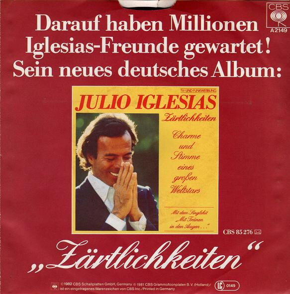 Julio Iglesias – Du Bist Mein Erster Gedanke (Single) – Bild 2
