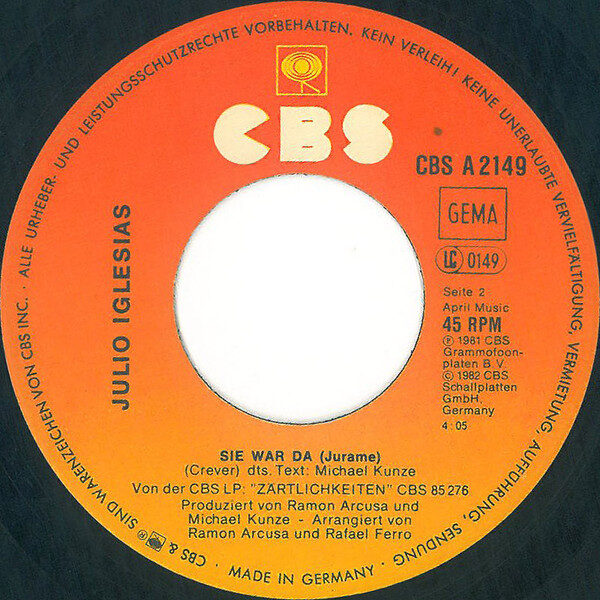 Julio Iglesias – Du Bist Mein Erster Gedanke (Single) – Bild 4