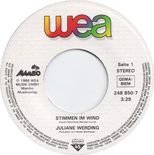 Juliane Werding – Stimmen Im Wind (Single) – Bild 3