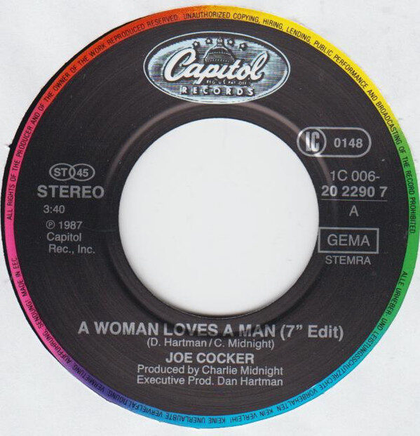 Joe Cocker – A Woman Loves A Man / Satisfied (Single) – Bild 3