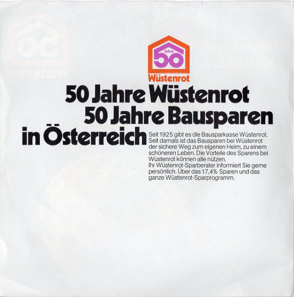 Heinrich Walcher / Ernst Waldbrunn – 50 Jahre Wüstenrot (Single) – Bild 2