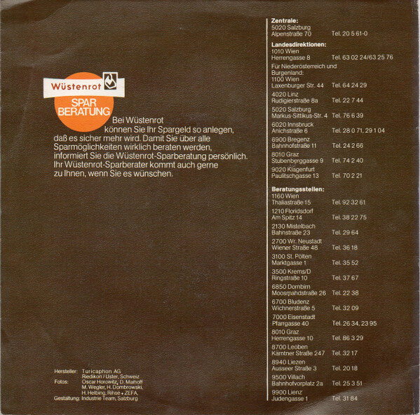 Heinrich Walcher / Ernst Waldbrunn – 50 Jahre Wüstenrot (Single) – Bild 4