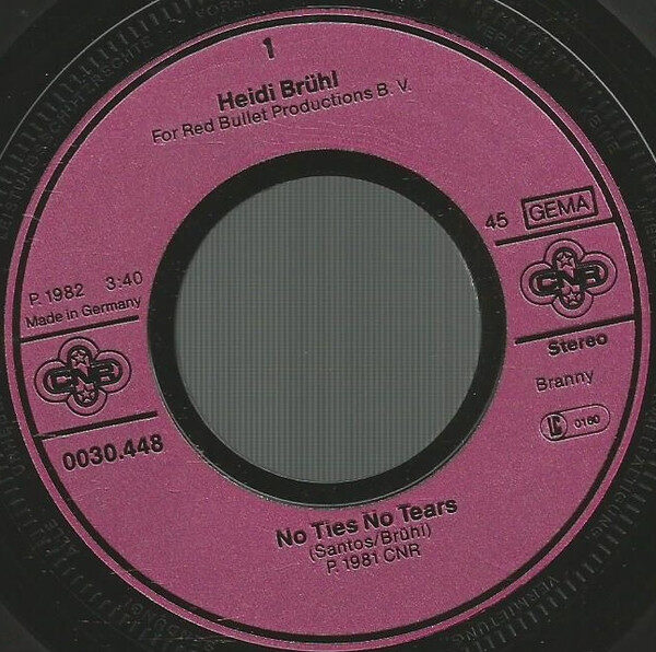 Heidi Brühl – No Ties No Tears (Single) – Bild 3