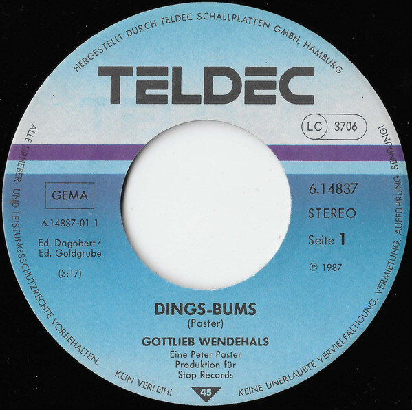 Gottlieb Wendehals – Dings-Bums (Single) – Bild 3