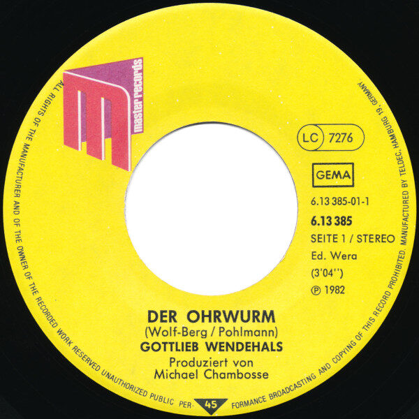 Gottlieb Wendehals – Der Ohrwurm (Single) – Bild 3