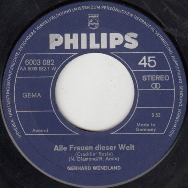 Gerhard Wendland – Alle Frauen Dieser Welt (Single) – Bild 3