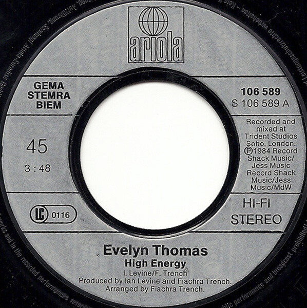 Evelyn Thomas – High Energy (Single) – Bild 3