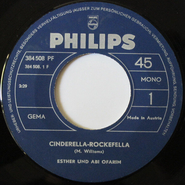Esther And Abi Ofarim* – Cinderella Rockefella (Single) – Bild 3