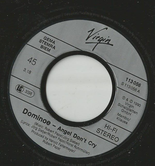 Dominoe – Angel Don't Cry (Single) – Bild 3