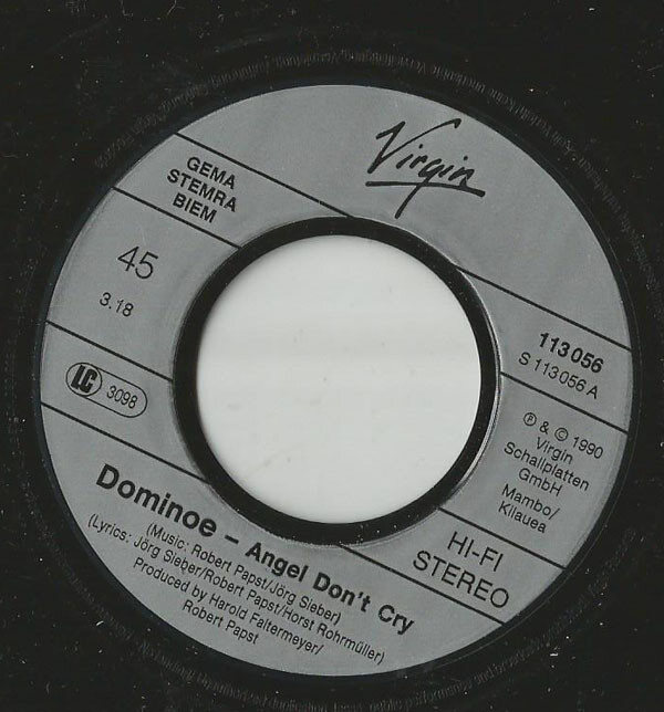 Dominoe – Angel Don't Cry (Single) – Bild 3