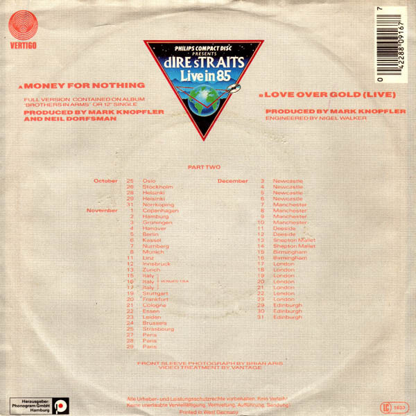 Dire Straits – Money For Nothing (Single) – Bild 2