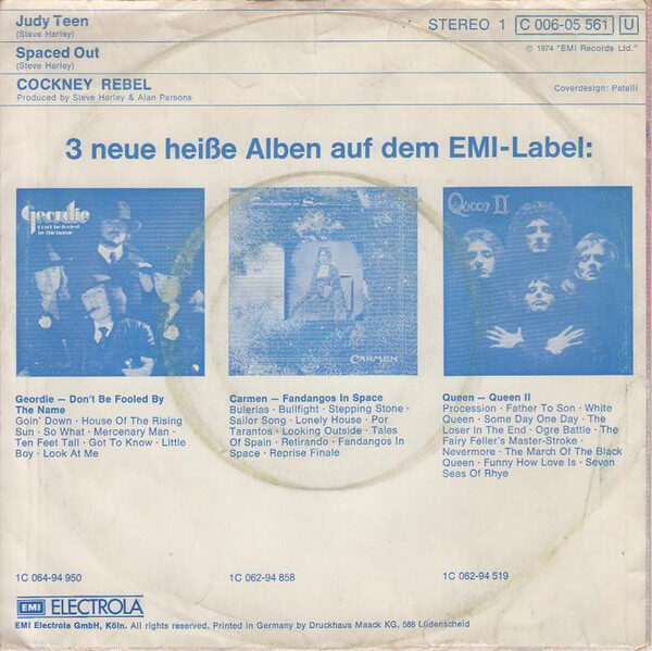 Cockney Rebel – Judy Teen (Single) – Bild 2