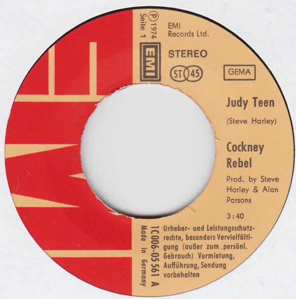 Cockney Rebel – Judy Teen (Single) – Bild 3