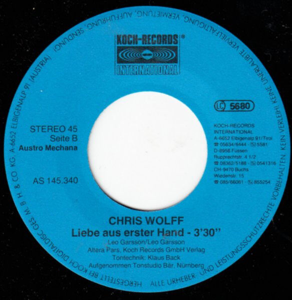 Chris Wolff – Marina (Single) – Bild 4