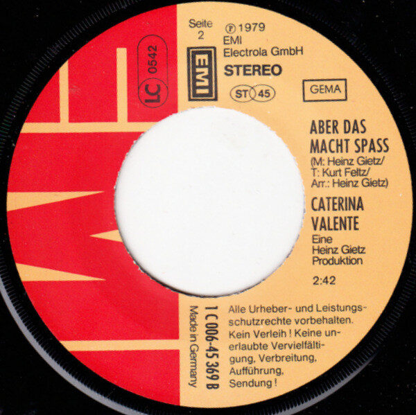 Caterina Valente – Flamenco Español (Single) – Bild 4
