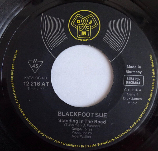 Blackfoot Sue – Standing In The Road (Single) – Bild 2