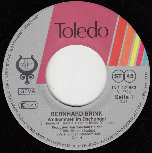 Bernhard Brink – Willkommen Im Dschungel (Single) – Bild 3