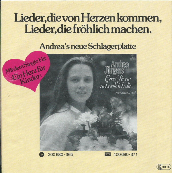 Andrea Jürgens – Aber Am Sonntag (Single) – Bild 2