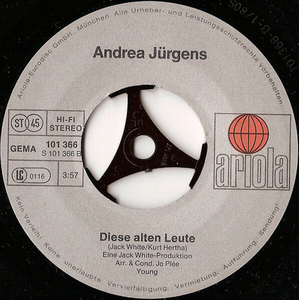 Andrea Jürgens – Aber Am Sonntag (Single) – Bild 4
