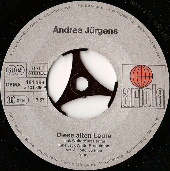Andrea Jürgens – Aber Am Sonntag (Single) – Bild 4