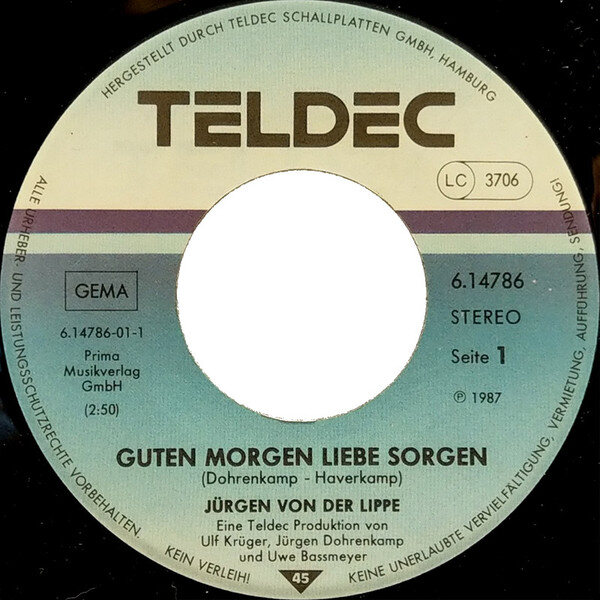 Jürgen Von Der Lippe – Guten Morgen Liebe Sorgen (Single) – Bild 3