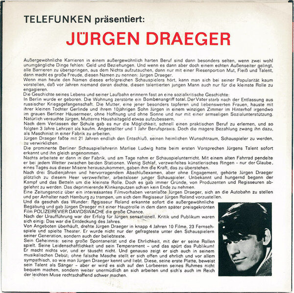 Jürgen Draeger – Du Kannst Alles Von Mir Haben (Single) – Bild 2