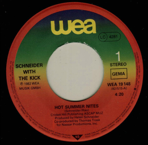 Schneider* With The Kick (2) – Hot Summer Nites (Single) – Bild 3