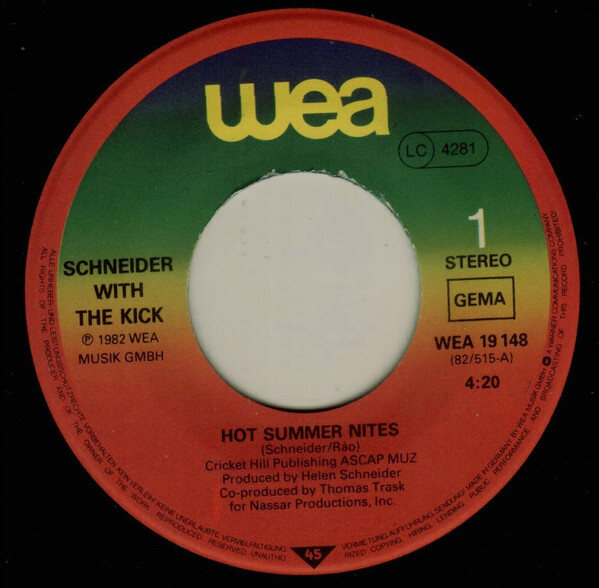 Schneider* With The Kick (2) – Hot Summer Nites (Single) – Bild 3