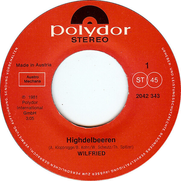 Wilfried – Highdelbeeren (Single) – Bild 2