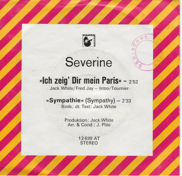 Severine* – Ich Zeig' Dir Mein Paris (Single) – Bild 1