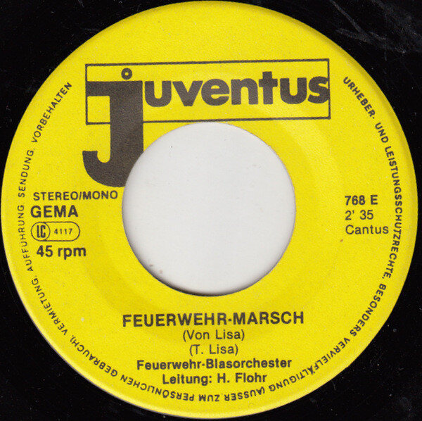 Feuerwehr-Blasorchester – Feuerwehr-Marsch Von Lisa (Single) – Bild 3