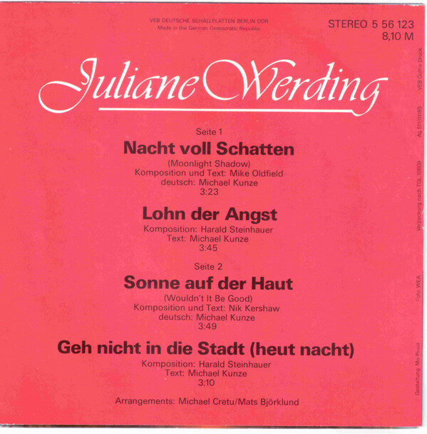 Juliane Werding – Juliane Werding (EP) – Bild 2