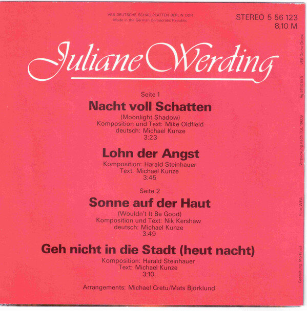 Juliane Werding – Juliane Werding (EP) – Bild 2