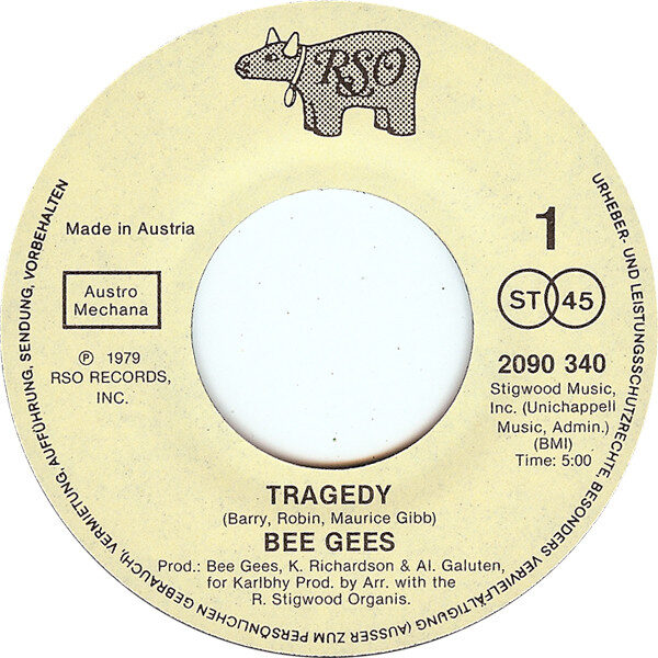 Bee Gees – Tragedy (Single) – Bild 3