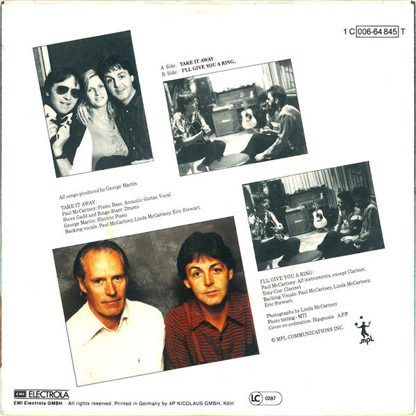 Paul McCartney – Take It Away (Single) – Bild 2