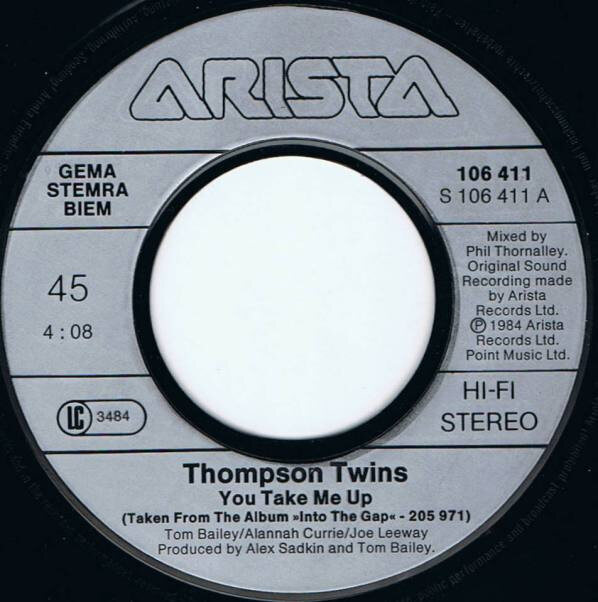Thompson Twins – You Take Me Up (Single) – Bild 3