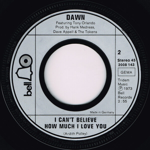 Dawn (5) Featuring Tony Orlando – Tie A Yellow Ribbon Round The Ole Oak Tree (Single) – Bild 4