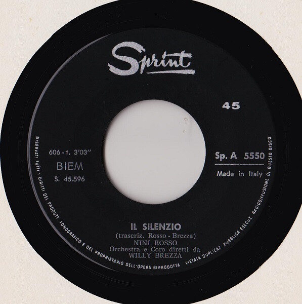 Nini Rosso – Il Silenzio (7", RE) – Bild 3