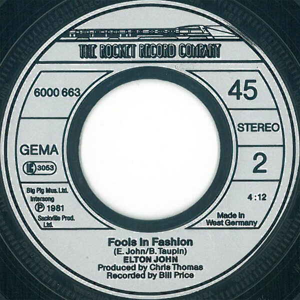 Elton John – Nobody Wins (Single) – Bild 4